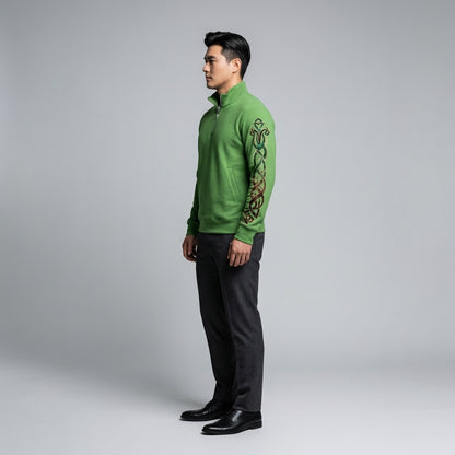 Tailored Quarter-Zip Celtic Sweatshirt