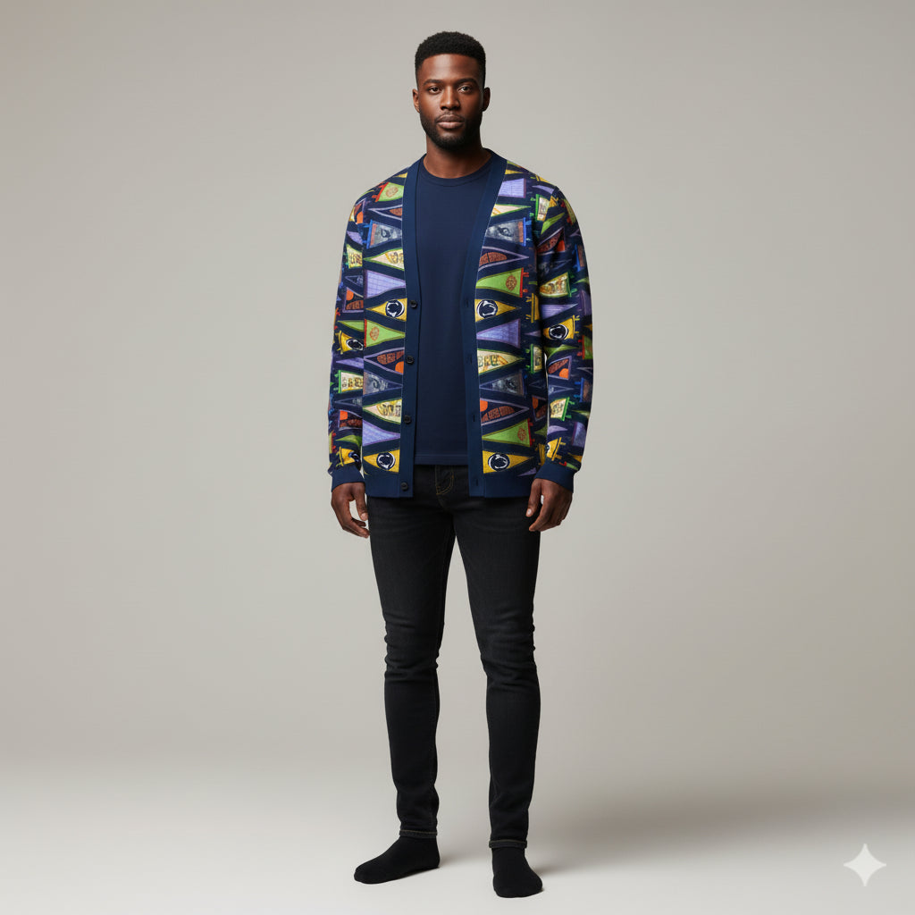 College Flag Cardigan