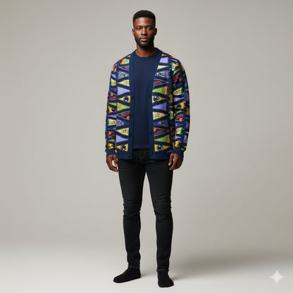 College Flag Cardigan