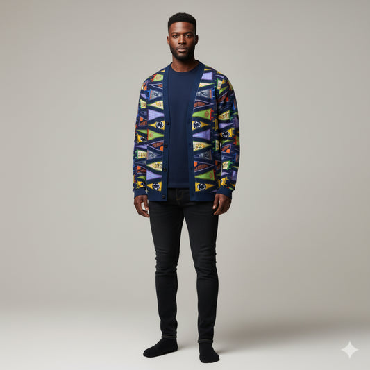College Flag Cardigan