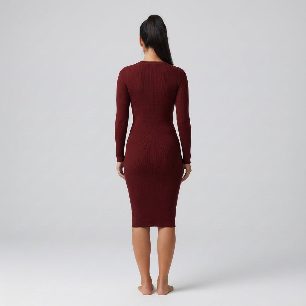 Body Con Basic Knit Dress