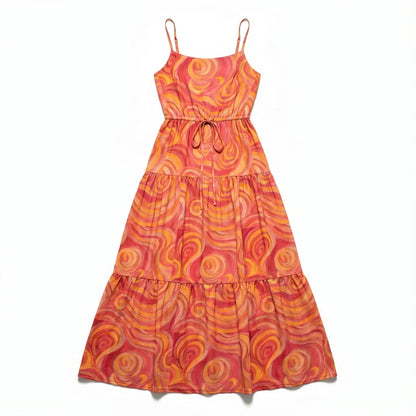Maxi Dress Sunset Swirls