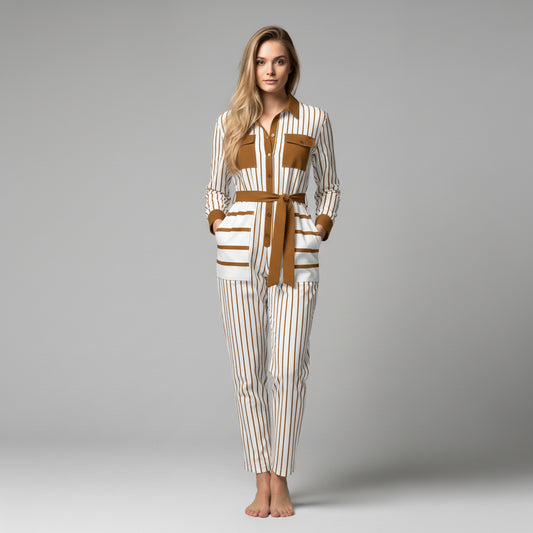Button Front Jumpsuit