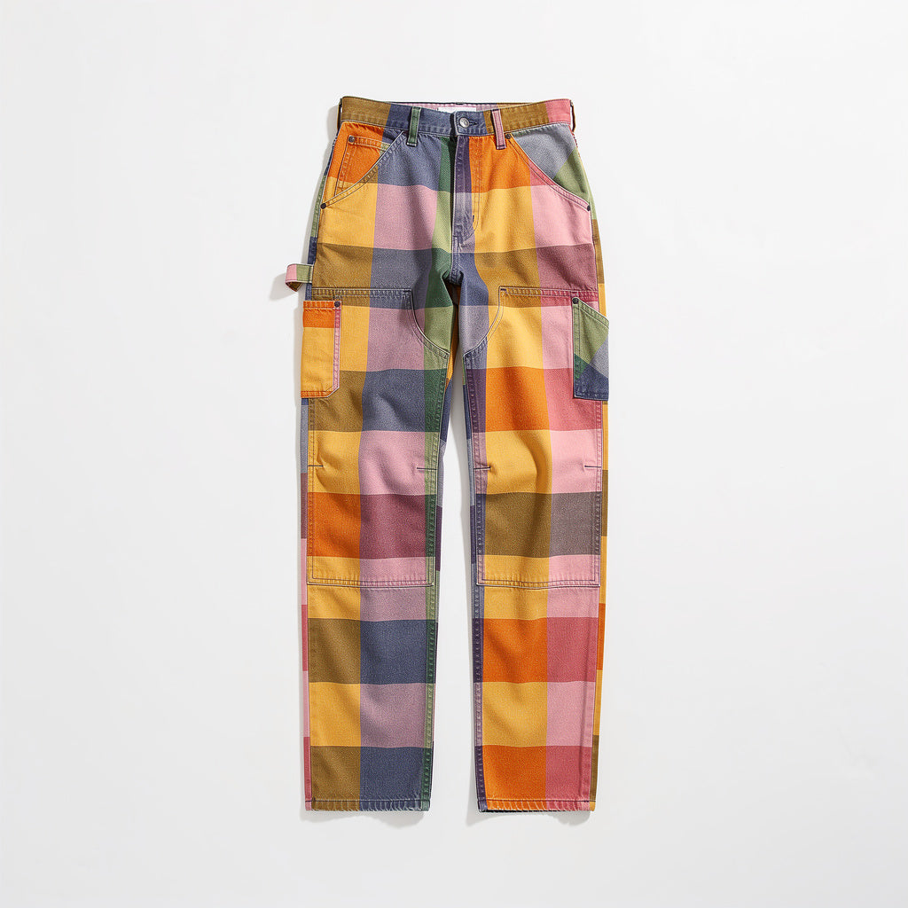 Mua Women's Signature Gingham Carpenter Pant