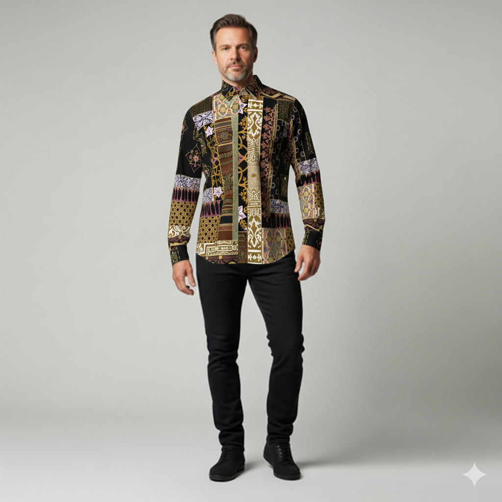 Andre Collection Dress Shirt with French Collar - Pima Cotton Poplin