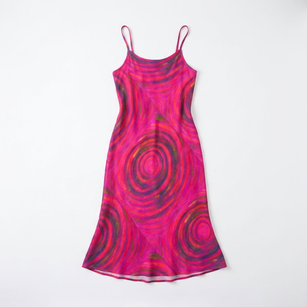 Bias Slip Dress Hot Pink Dream