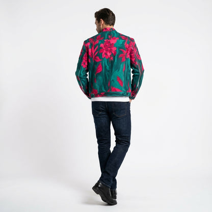 Jean Jacket Pink Flowers