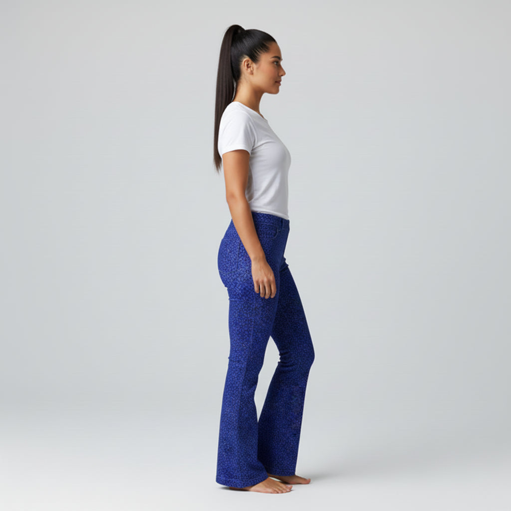 Dazey Print Bellbottoms