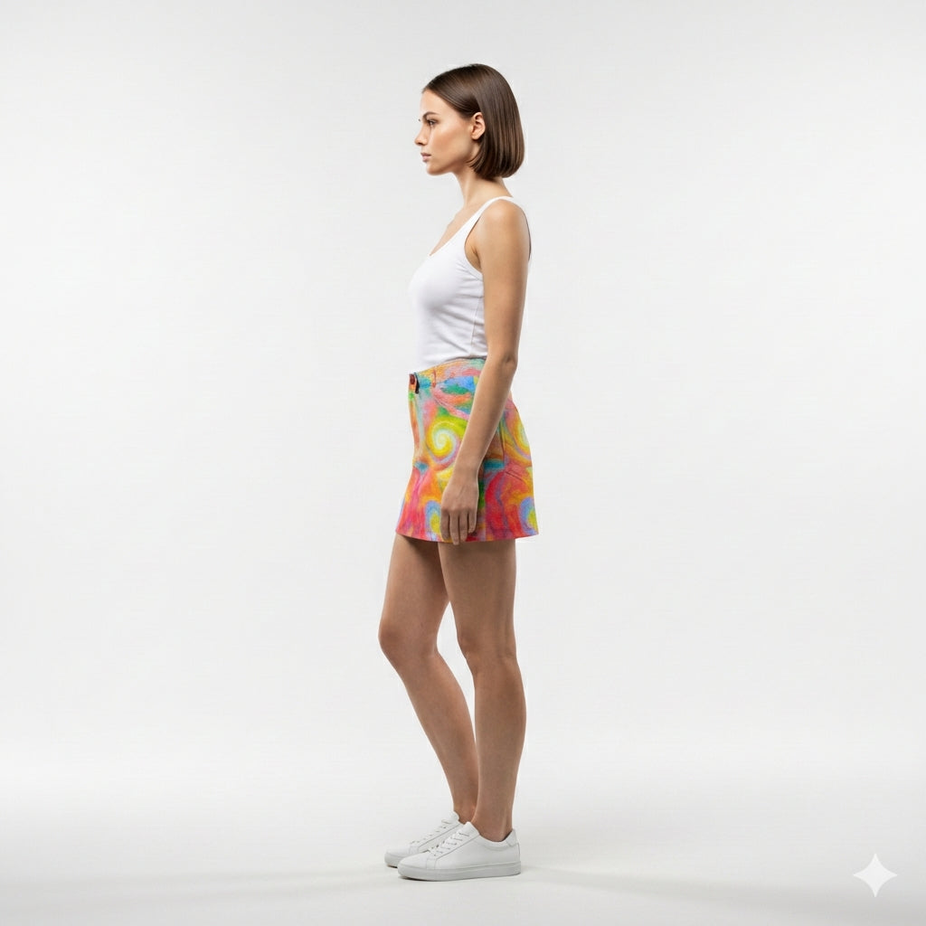Denim Mini Skirt Multiverse