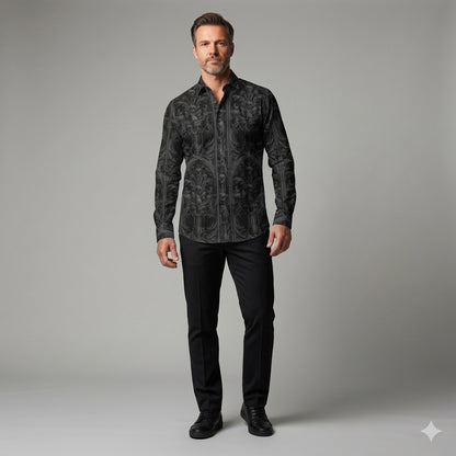 Skull Castle Button Down