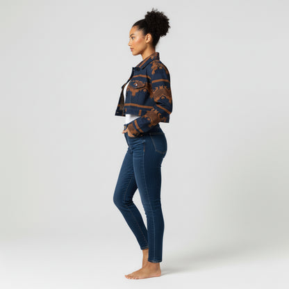 Zayna Cropped Denim Jacket