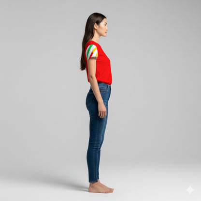 Short Sleeve T-Shirt in Visionary Red