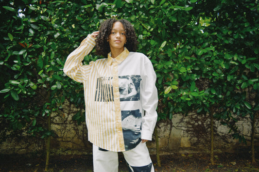 abrazos button up oversized shirt