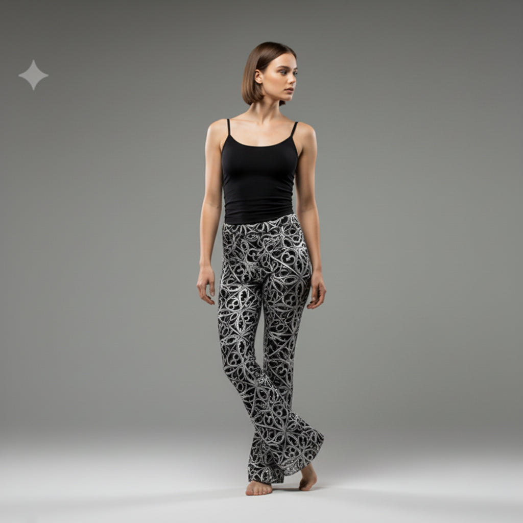 Gothic Lattice Bells - Cotton Twill