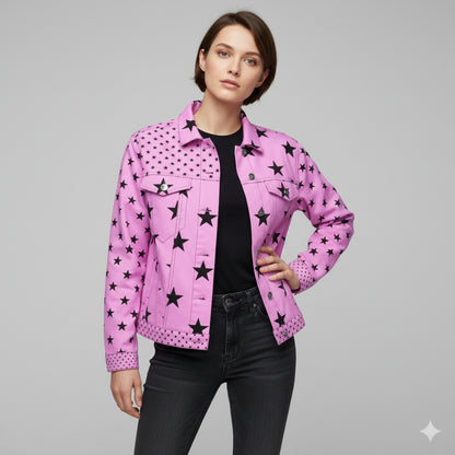 Starlit Heavy Stretch Cotton Jean Jacket
