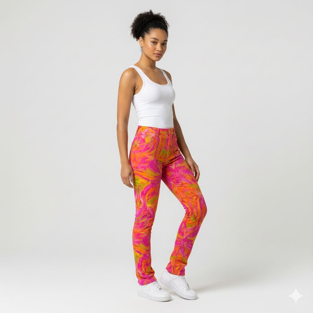 Skinny Jeans Pink Noodles