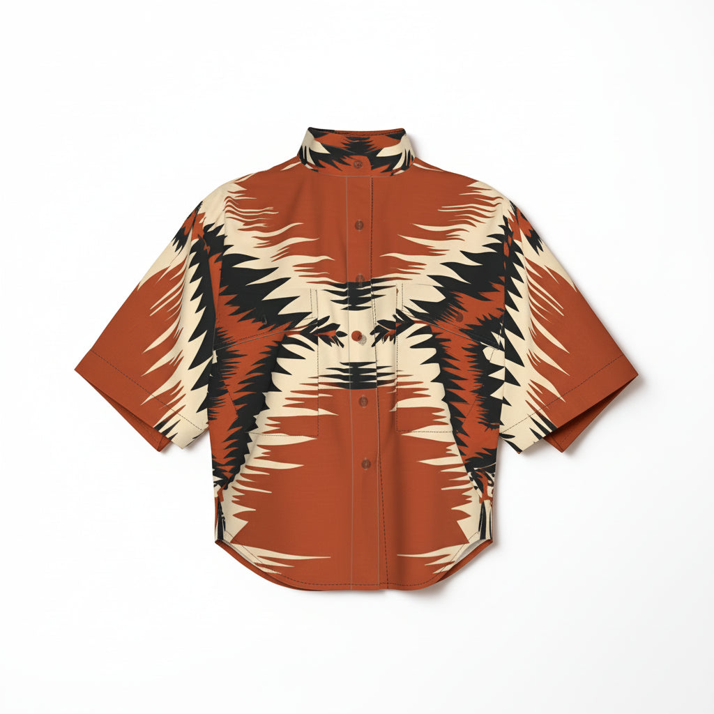 Kai Cropped Kimono Sleeve Blouse