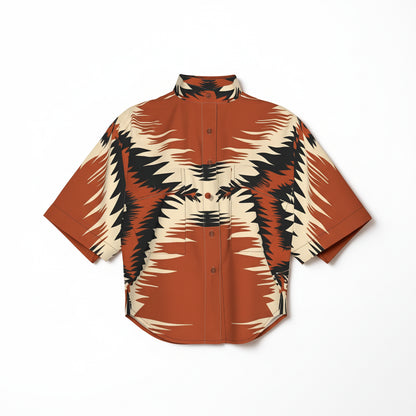 Kai Cropped Kimono Sleeve Blouse