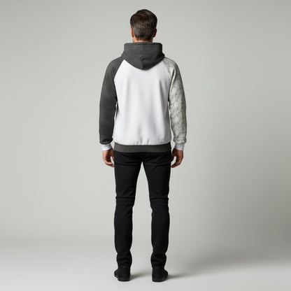 Half Raglan Sweatshirt Hoodie