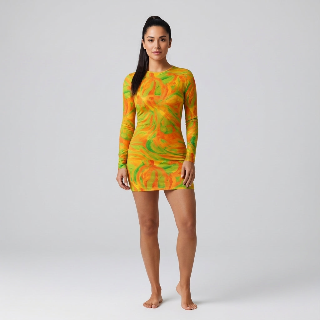 Fruity Noodles Mini Dress