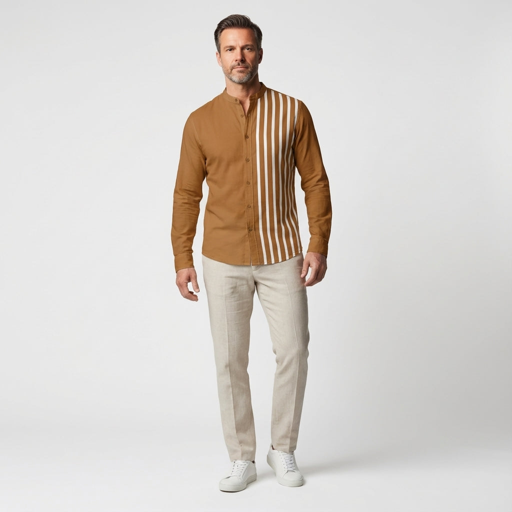 Basic Shirt Band Collar