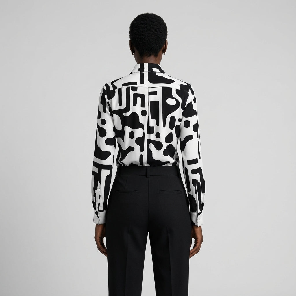 Codex Button Front Blouse (Baz'l Couture)