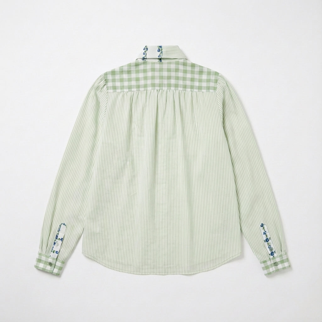 Bow Blouse in Lightweight Organic Cotton Voile