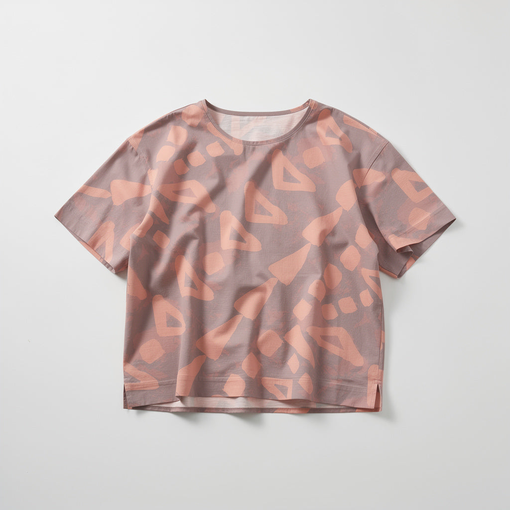 Trigon Rosy Mushroom Woven Tee