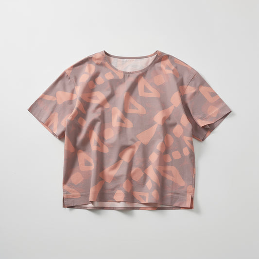 Trigon Rosy Mushroom Woven Tee