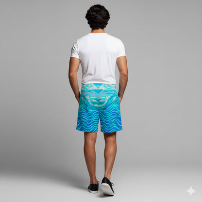Board Shorts (7" Inseam) - Lightweight Cotton Poplin Starseeds