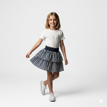 Smocked Ruffle Skirt 