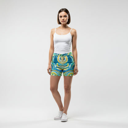 Regular Jean Shorts Sea Swirls