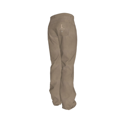 L'EGNA RISING (KHAKI) FLARE JEANS