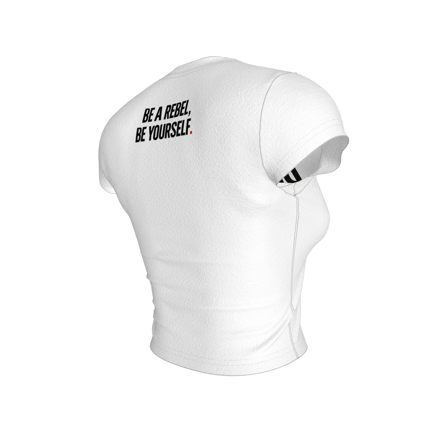 Cropped Baby T-shirt in Lightweight Stretch Cotton Fashion Jersey