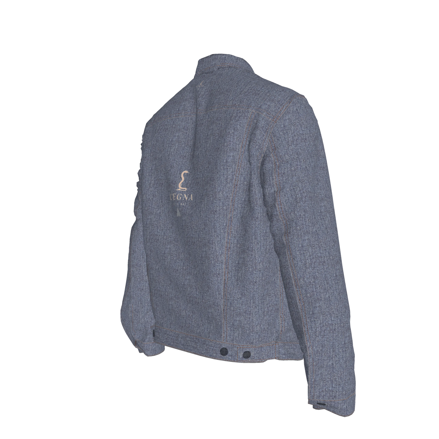 L'EGNA RISING 'DK BLUE ACID' Jean Jacket