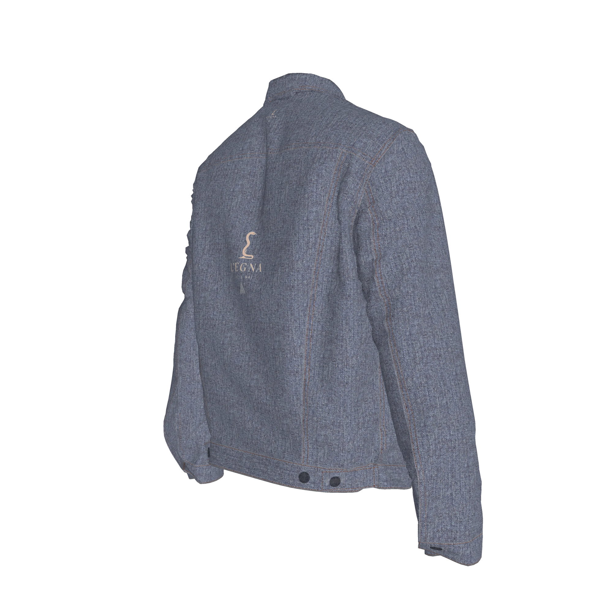 L'EGNA RISING 'DK BLUE ACID' Jean Jacket