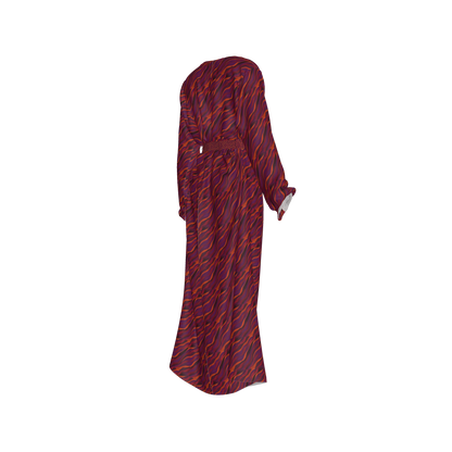 Kimono Sleeve Abaya in Lightweight Viscose Ecovero Rayon Crepe