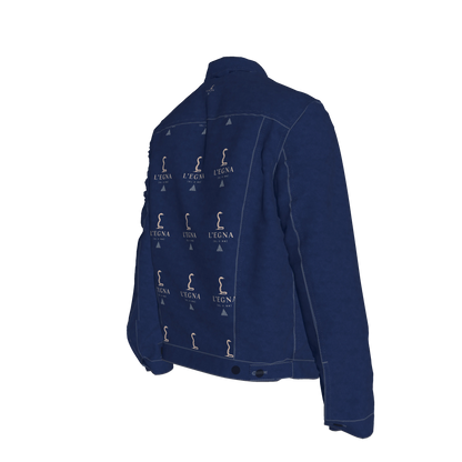L'EGNA RISING 'BLUE-BLOOD' Jean Jacket (ALL OVER PRINT)