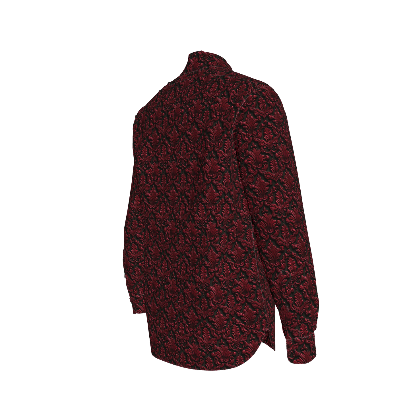 Blood Red Filagree Dress Shirt