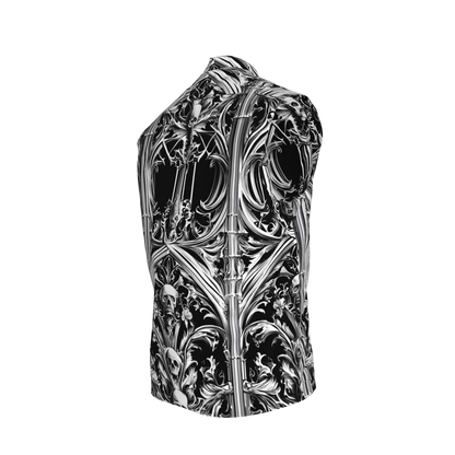 Skull Vest – Heavy Stretch Cotton Twill Gilet