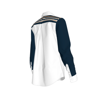 Striped Button Front Shirt