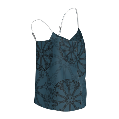 Teal Rose Window Camisole