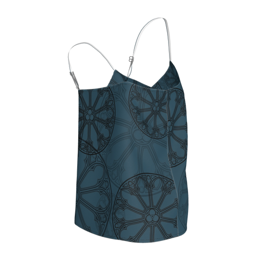 Teal Rose Window Camisole