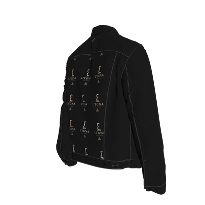 L'EGNA RISING 'BLACKOUT' Jean Jacket (ALL OVER PRINT)