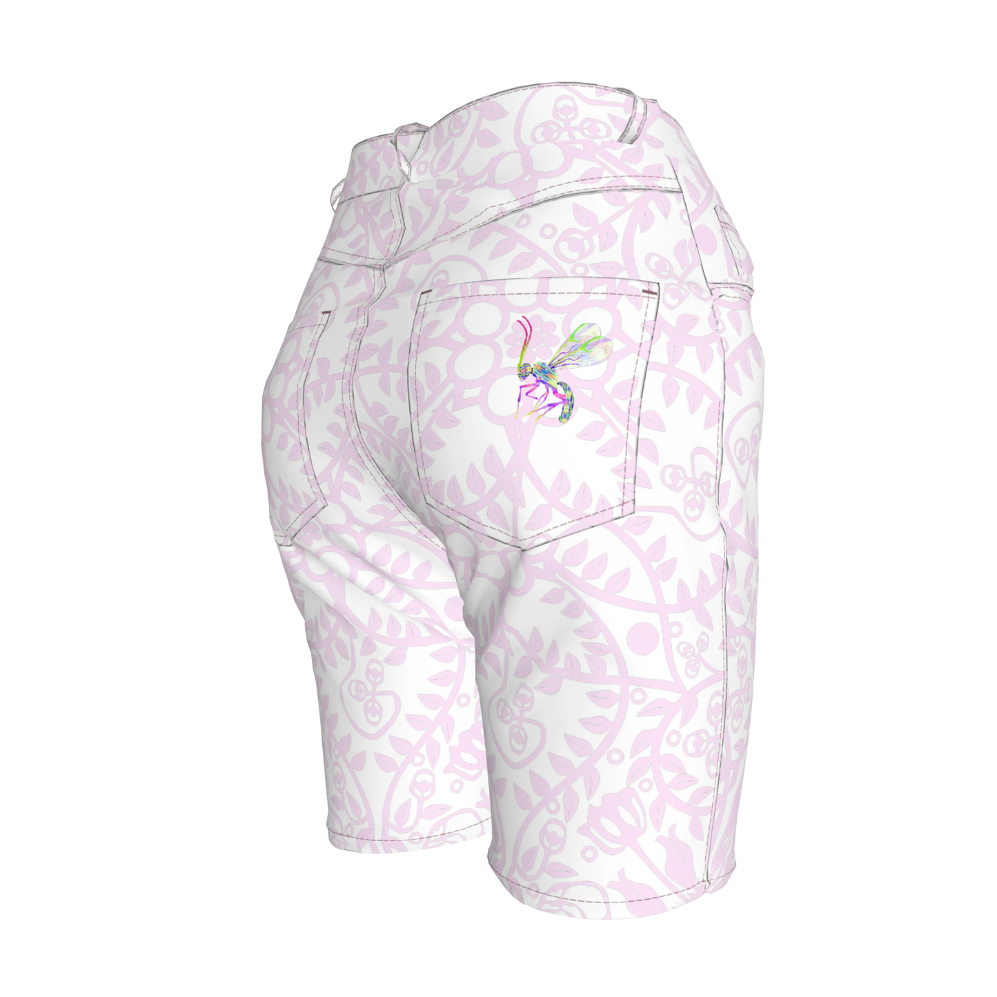 Shoosty Pink Slim Jeans Shorts