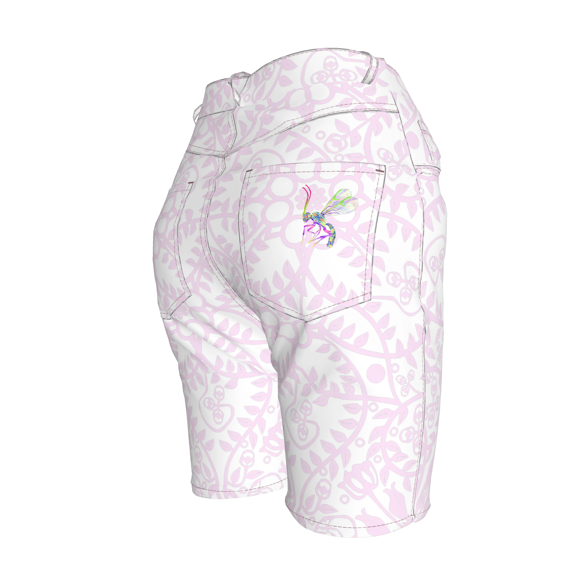 Shoosty Pink Slim Jeans Shorts