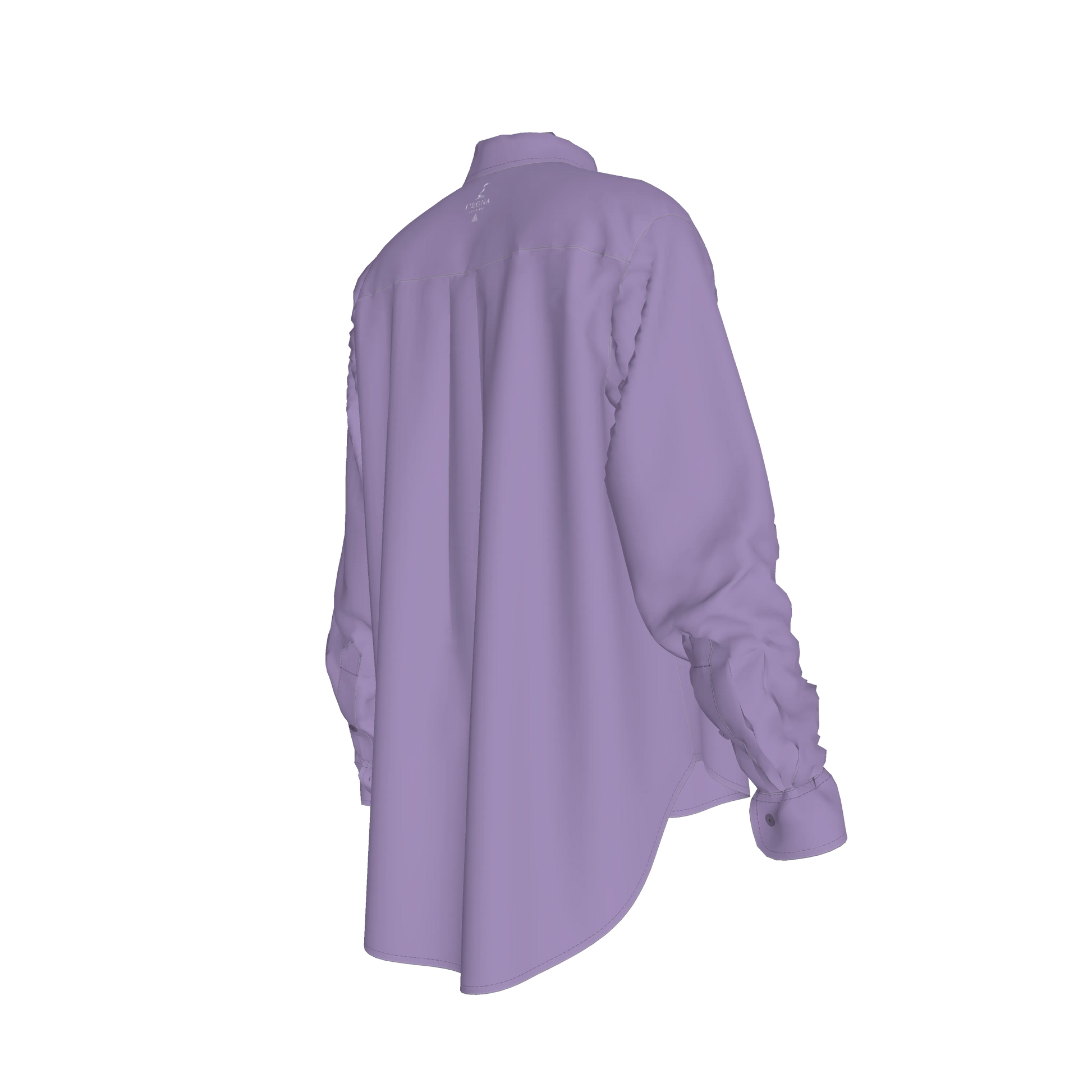 L'EGNA RISING VIOLET SMOKE Oversized Button-Up