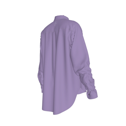 L'EGNA RISING VIOLET SMOKE Oversized Button-Up