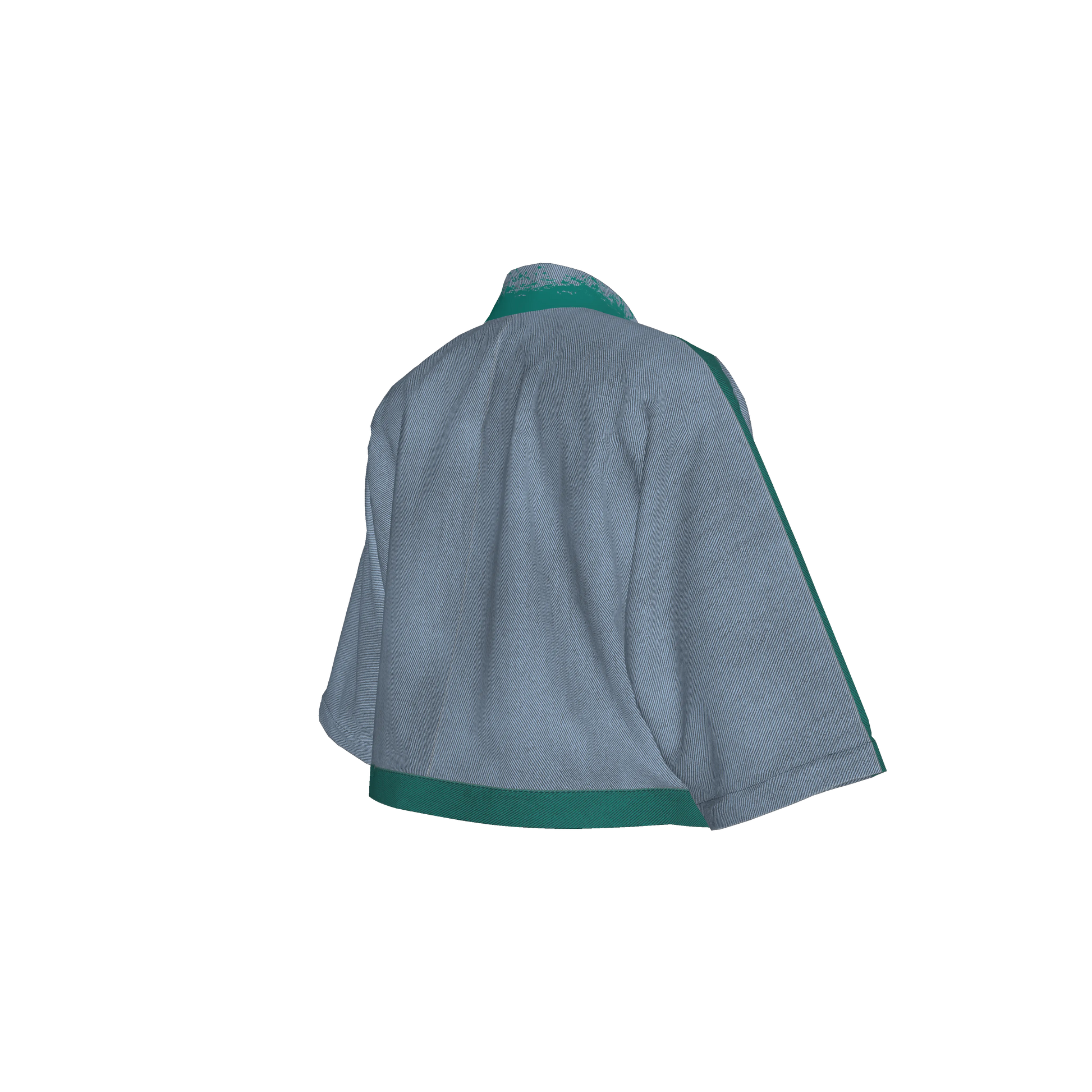 Kimono Sleeve Shirt in Lightweight Cotton Poplin