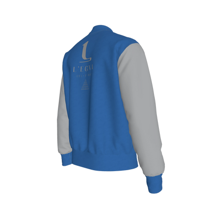 L'EGNA VARSITY JACKET - (BLUE)